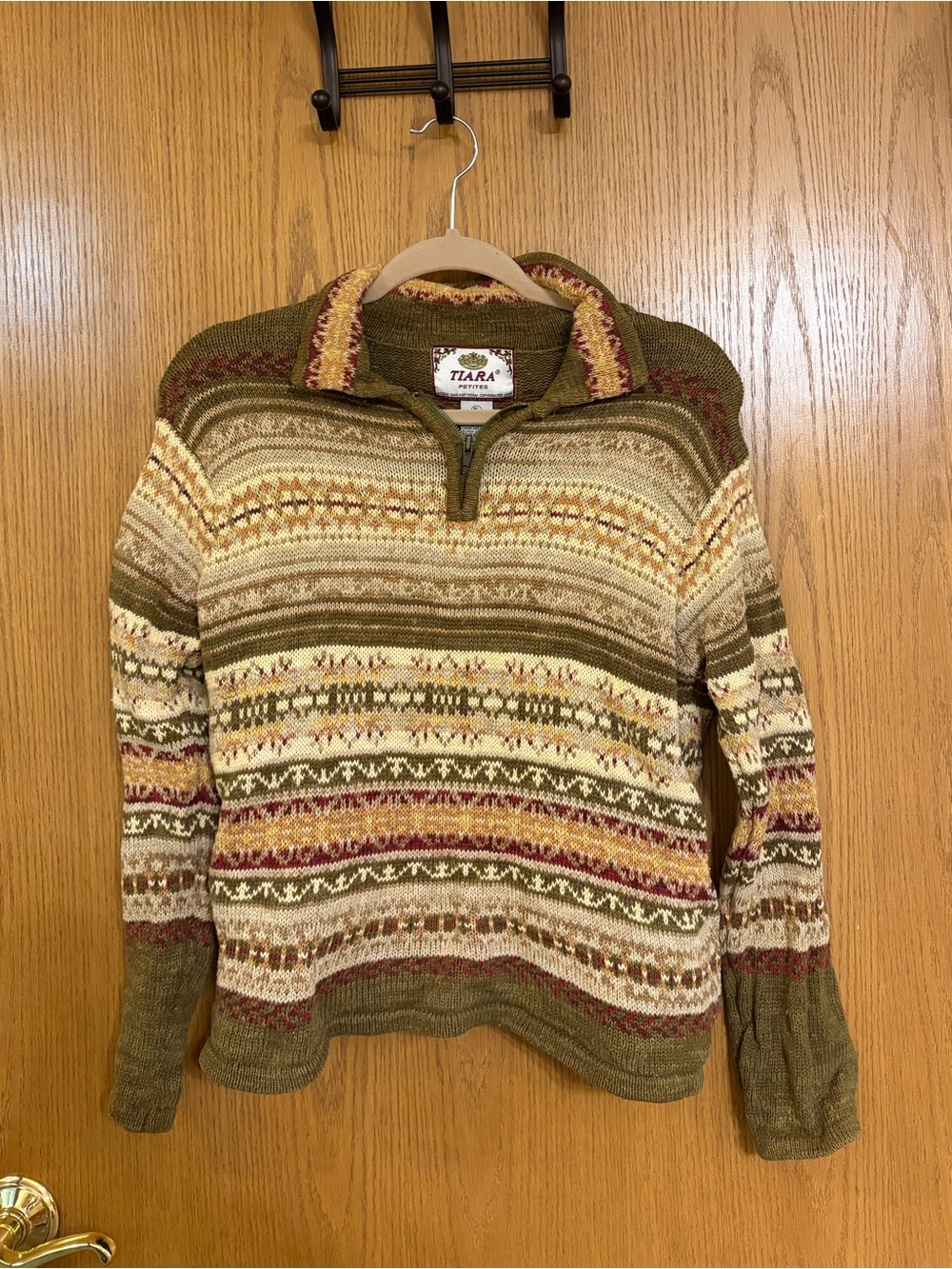vintage tiara petites knit sweater
